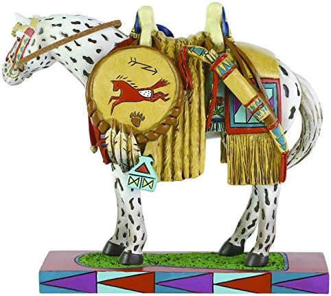 שביל Enesco של פוני צבועים אפלוסה גאווה פסלון סוס, 6.5 אינץ ', רב צבעוני