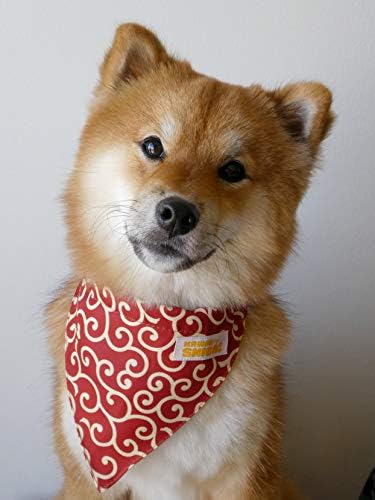 Kawaii Shiba Co. Karakusa Shiba inu Dog Bandana עם צווארון מתכוונן