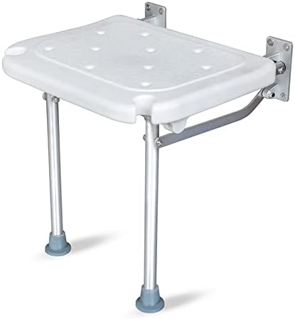 מושב מקלחת מתקפל של ELQ, שרפרף כיסא אמבטיה רכוב על קיר עם חורי ניקוז שאינם מחליקים לחדר אמבטיה, אזור נעליים,