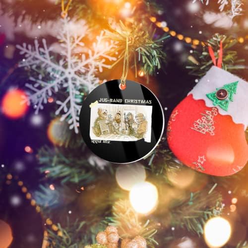 קישוטים עץ חג המולד עץ אממט מעגל אוטר תפאורה כד כד אקרילי רצועה X-Mas Home לחגים, קישוט מסיבות, קישוטים לעצים ואירועים