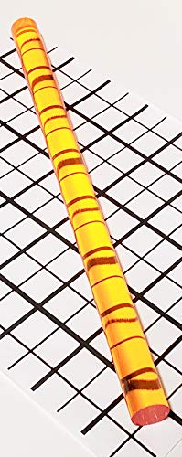 3/4 קוטר x 12 ארוך ענבר צלול שקוף מוט אקרילי אקרילי מוט Lucite - 19 ממ x 304.8 ממ - .75