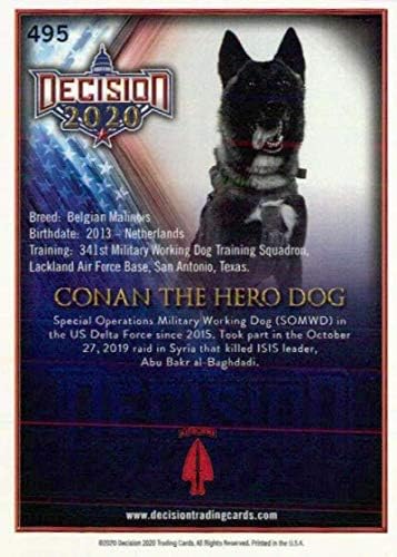 החלטת עלים 2020 495A CONAN כרטיס המסחר של כלבי הגיבור