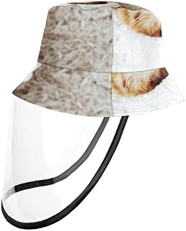 כובע מגן למבוגרים עם מגן פנים, כובע דייג כובע אנטי שמש, אמנות וינטג 'פרח גולגולת
