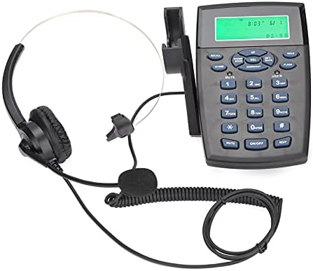 אוזניות טלפון קוויות של VbestLife, אוזניות טלפון מוקד טלפוני עם אוזניות מיקרופון כל -כיווני למרכז שיווק במוקד שיווק