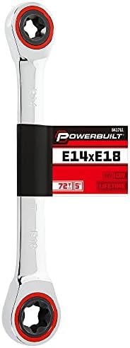 PowerBuilt 641761 מפתח ברגים כוכבי קופסא כפולים-E14/E18