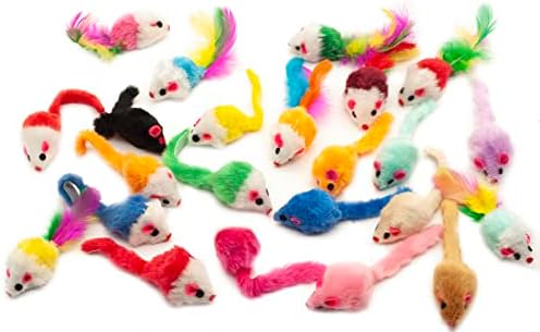 אופנה של דיבור מגוון עכברים חתול צעצועי פרוותי רעשן עכבר חתלתול צעצוע מיני עכברים לחתולים מקורה אינטראקטיבי