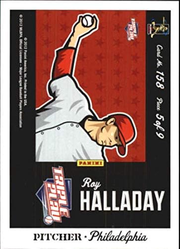 2012 Panini Triple Play קריקטורות ביתיות ביתיות 158 Roy Halladay NM-Mt Phillies