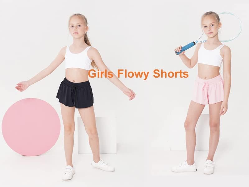 בנות מכנסיים קצרים זורמים בנות מכנסיים קצרים פרפרים המריצים מכנסיים אתלטים
