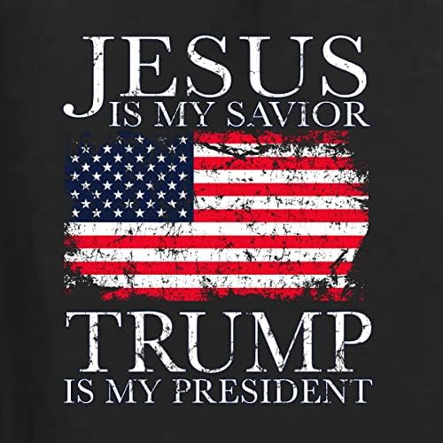 ישו הוא המושיע שלי טראמפ הוא החולצה הגרפית של הגברים הפוליטיים של הנשיא MAGA