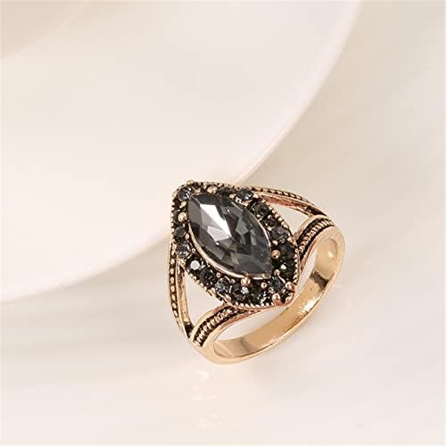 2023 חדש כחתונה בגדול שלח מתנה Boho Gold Crystal Crystal יכול לנשים טבעת יום אבן גם אבן אתנית כלה של האם הטבעות שלך