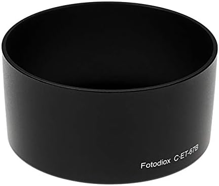 החלפת מכסה המנוע של עדשת Fotodiox עבור ET-67B תואם לעדשת מאקרו Canon EF-S 60 ממ f/2.8