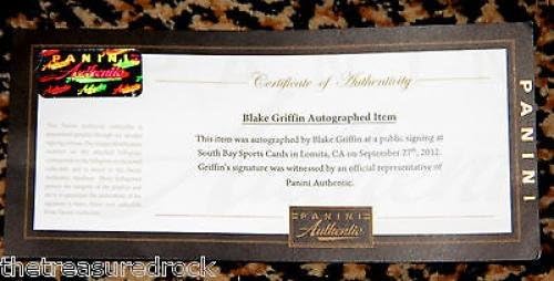 בלייק גריפין חתום סלאם דאנק אלוף נייקי נעל פאניני COA גודל 16.5 LA Clippers - נעלי ספורט NBA עם חתימה