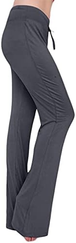 חותלות אימון המותניים של אימון לנשים מיתרים מיתרים מכנסי צבע יוגה יוגה מזדמנים מכנסיים מוצקים מכנסיים אימון מכנסיים