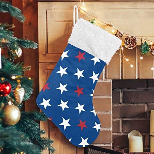 Pimilagu עשוי מכוכבים גרבי חג המולד 1 חבילה 17.7 , גרביים תלויים לקישוט חג המולד