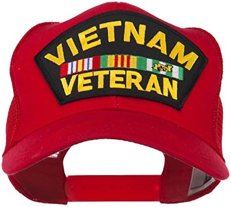 e4Hats.com וייטנאם ותיק צבאי תוקנו רשת חזרה כובע