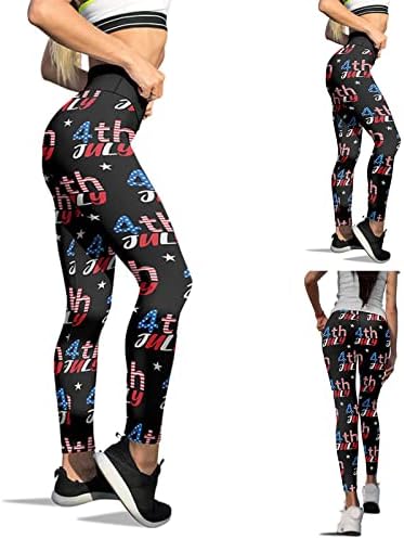 יוגה מכנסיים לנשים למתוח חותלות כושר צבע ארהב חותלות מותאם אישית פטריוטית ריצה ארוך יוגה מכנסיים עבור