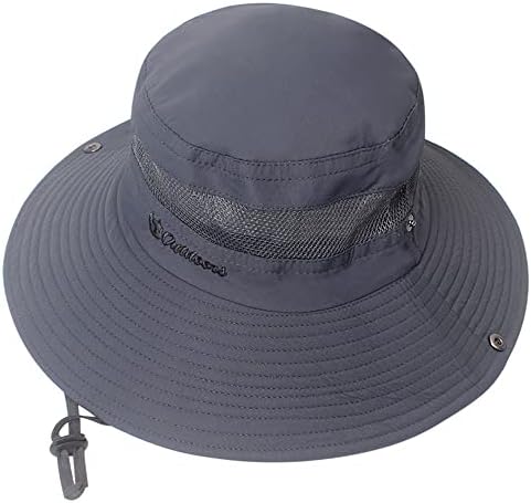 כובע שמש לגברים חיצוני שוליים חיצוניים בוני עמיד למים בוני נושם רשת כובע בוני לטיולים בחוף דיג קמפינג