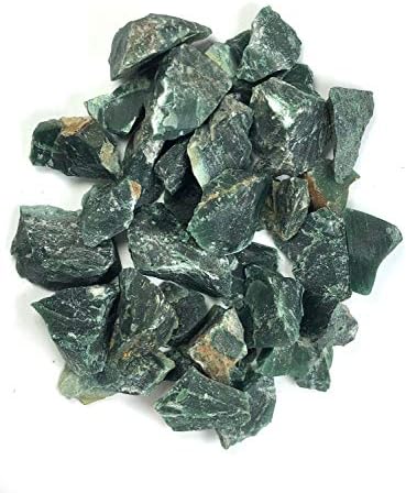 אבני חן מהפנטות חומרים: 1/2 קילוגרם אבני ג'ספר ירוקות מאסיה - גבישים טבעיים גולמיים מחוספסים בגולגין גולמי לגידול