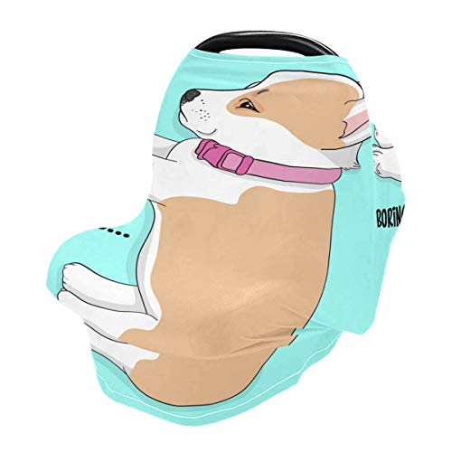 כיסויי מושב של מכונית לתינוק Corgi Corgi - עגלת עגלת קניות עגלת חופה, חופה של מושב רב -שימושי, לתינוק