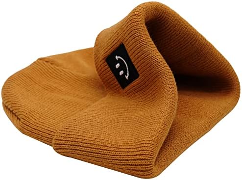 אופנה לסרוג באזיקים כפת כובע לגברים נשים רקמת סמיילי פנים