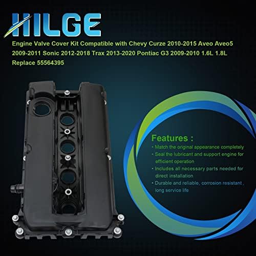 ערכת כיסוי שסתום המנוע של Hilge תואם לשברולט קורז 2010-2015 AVEO AVEO5 2009-2011 סוניק 2012-2018 TRAX 2013-2020
