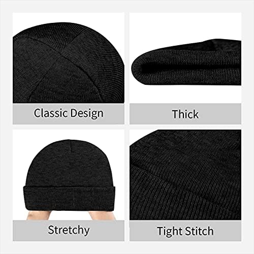 Lil Darkie Logo HAT סרוג חורף קיץ כובע גולגולת חמה לנשים וכובע כפה גברים שחור