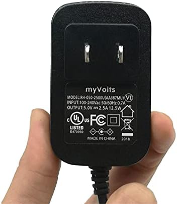 Myvolts 5V מתאם אספקת חשמל תואם/החלפה ל- Yealink T32GN, T38GN, T46GN, T48GN Phone - Plug Us