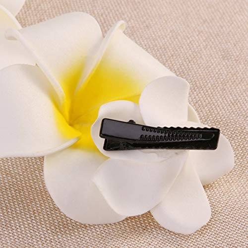 לורוז פרח שיער קליפ הוואי פרחי שיער קליפים, 4 יחידות חוף פלומריה פרח סיכת ראש חתונה כלה סיכת הוואי שיער כיסוי ראש