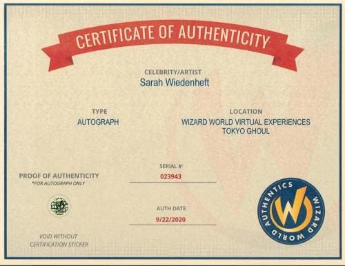 שרה ווידנהפט טוקיו גול חתמה על 8x10 Wizard Wizard World - תמונות NBA עם חתימה