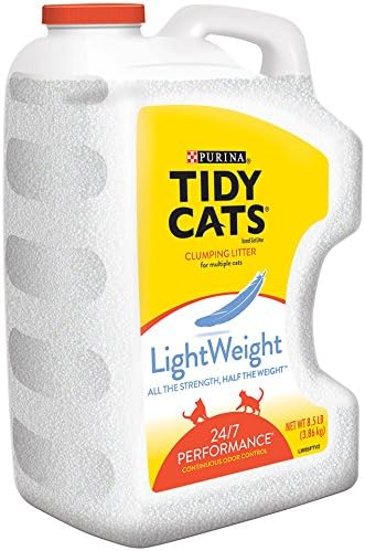 Tidy Cats Cat Litter, Clumping, 24/7 Performance, LightWeight, 136 Ounce Jug