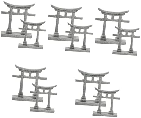 10 יחידות עבור יפני דקור עשה זאת בעצמך אבן פסל מיקרו שרף מיניאטורי קישוט יפן אקווריום זן צעצוע סיני קישוט קישוטי סימולציה מיקרו-גן