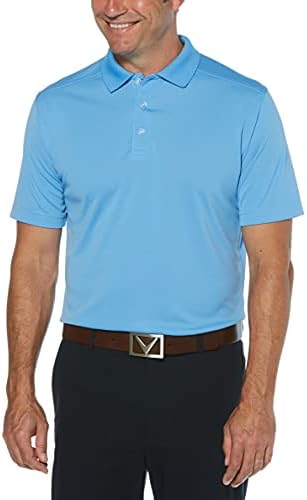 קאלווי גברים של קצר שרוול ליבת ביצועים גולף פולו חולצה עם שמש הגנה