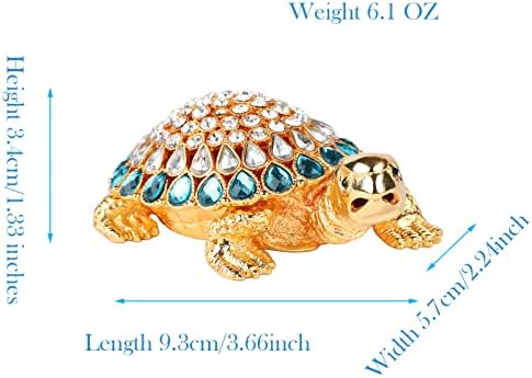 קופסאות תכשיט תכשיט תכשיטים של Furuida ים צירים אמייל קופסת תכשיטים אמייל אמייל מצויר ביד אבני חן קישוטי בעלי חיים מתנה לעיצוב