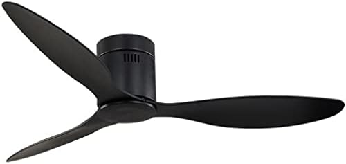 מאוורר תקרה של KFJBX ללא אורות עם שלט רחוק 52 אינץ 'לבן/שחור צבע אמריקאי סגנון אמריקאי מאוורר מאוורר תקרה