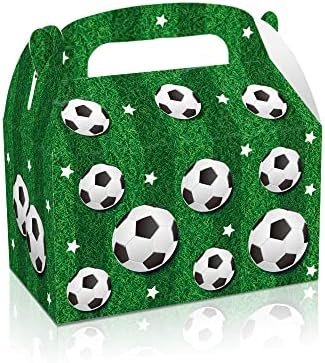 12 חבילה כדורגל המפלגה לטובת לטפל קופסות כדורגל נושא מסיבת מתנת קופסות ממתקי חטיף גודי שקיות קרטון קופסות