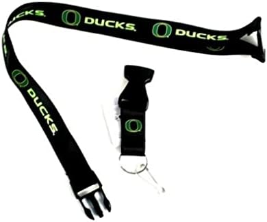 שרוך NCAA אורגון ברווזים שחורים לוגו ירוק שרוך, שחור