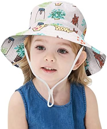 כובעי בנים 2-4 רצועת אביב ילדים חמוד חוף דלי חוף כובע מתכוונן כובע שמש כובע קיץ קריקטורה פעוט