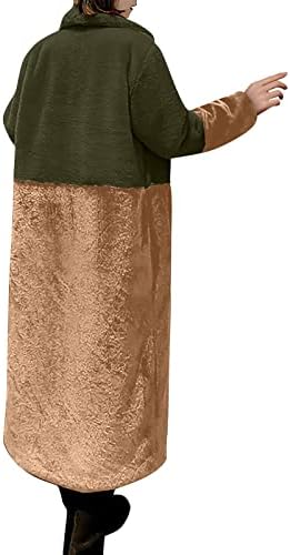 נשים מעיל חורף של Foviguo, טוניקה מודרנית שרוול ארוך קרדיגן קרדיגן חורף חורף דש דש עטוף קרדיגן מטושטש