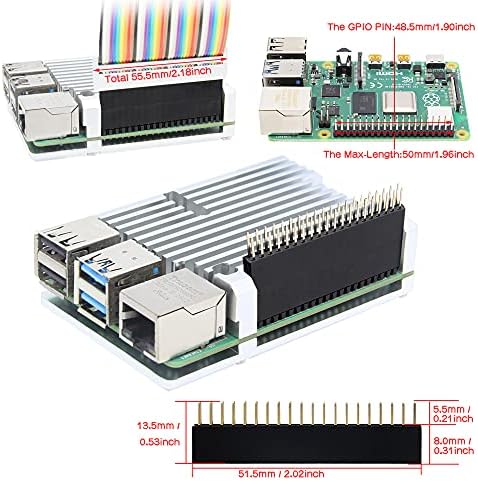 תולעת חנון Raspberry Pi 4 מארז עם 20W סוג C 5V 4A אספקת חשמל, Raspberry Pi 4 Armor Aluminum סגסוגת סגסוגת פסיבית
