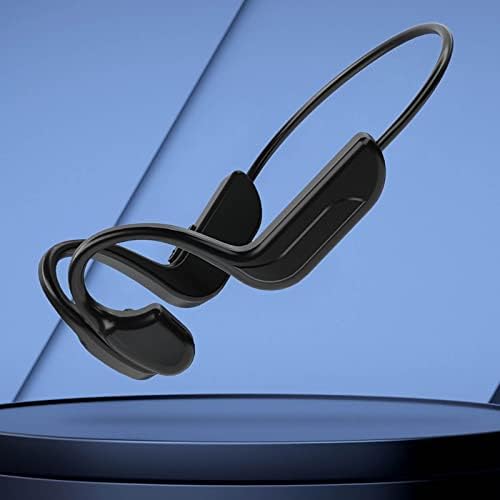 אוזניות הולכת עצם אלחוטית עם מיקרופון, אוזניות ספורט באוזן פתוחה של Bluetooth 5.0, 360 מעלות הניתנות לכופף, התאמה
