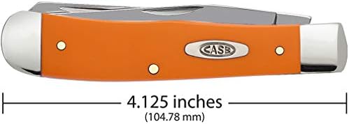כיס סכין כתום סינטטי הצייד פריט 80500 - - אורך סגור: 4 1/8 סנטימטרים