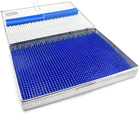 עיקור רשת מחורר קלטת תיבת 11 איקס 8 איקס 1.3 עם כחול סיליקון כרית כירורגית שיניים מכשירים דנ-2373