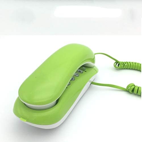 SJYDQ רכוב על שולחן עבודה כפול, טלפון עם תחתית להנחת שולחן וקיר תלויה בית טלפון קבוע צבע טלפון טלפון ， ירוק