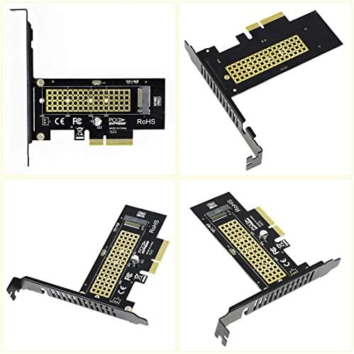 JEYI SK4 Plus M.2 NVME SSD ל- PCIE 3.0 X4 מתאם מתאם מפתח M 2230 2242 2260 2280 SSD PCI-E X8 X16 קירור קירור