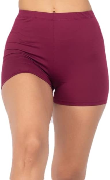 מכנסיים קצרים פעילים של Edgelululu של נשים - מותניים אלסטיים קלים משקל קל מתיחה יוגה מכנסי אופניים
