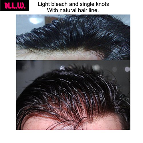 פאה לגברים שיער חתיכות לגברים אירופאי בתולה שיער טבעי החלפת מערכת לגברים, 10 איקס 8 שיער טבעי פאה גברים שיער