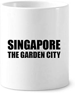 סינגפור גן העיר מברשת שיניים מחזיק עט ספל קרמיקה עמדת עיפרון כוס