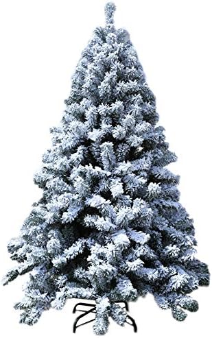 עץ חג המולד המלאכותי של DLPY נוהר עץ חג המולד מלאכותי עצים מעוטרים אורן פרימיום במתכת עמד