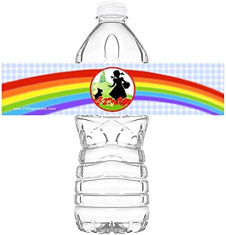תוויות בקבוק אטום מים למסיבת אשף - 20 תוויות בקבוקים - קישוטים למסיבות אשף - ציוד מסיבות אשף - בקבוק