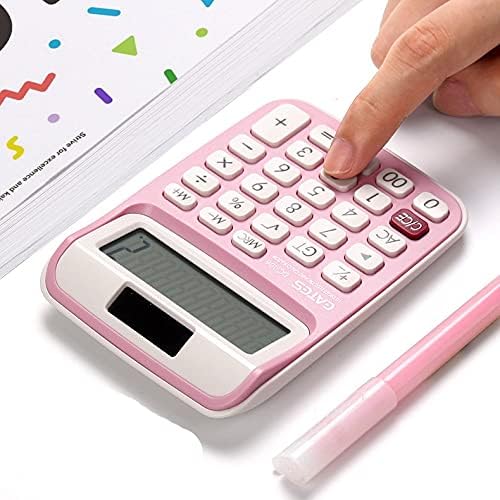 MJWDP 10 ספרות מחשבון שולחן כפתורים גדולים כפתורי כלי חשבונאות פיננסיים ניידים עם שרוך